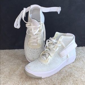 White Ice Women Air Force 1 Ultra Flyknit Sneakers